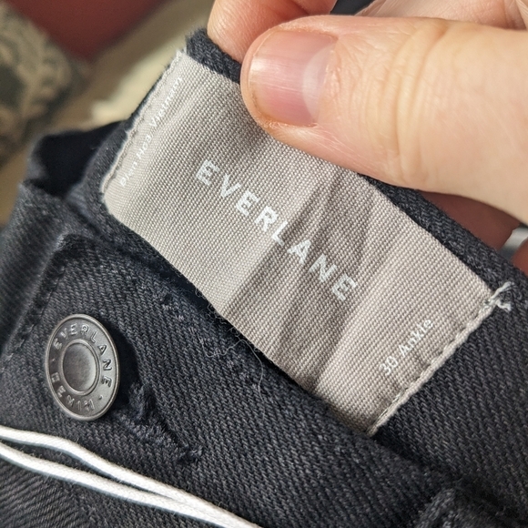 EVERLANE The High Rise Skinny Ankle Jean in Black NEW 30 - Picture 6 of 7